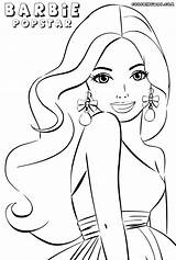 Barbie Popstar Coloring Pages Colorings sketch template