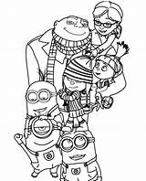 Despicable Minion Minions Kaylin Colouring Craft Trumpet sketch template