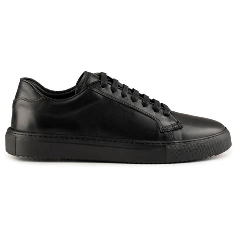 sneaker  black leather experts  quality shoes skolyx