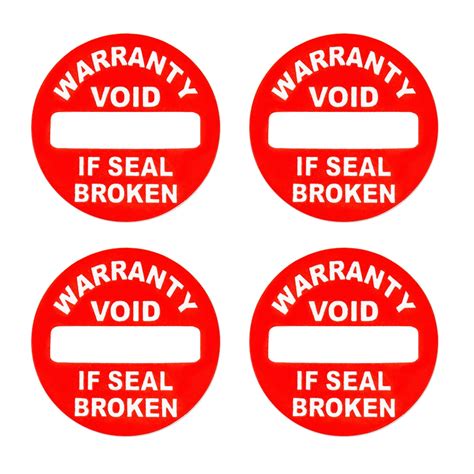 vinyl warranty sticker warranty void  seal broken red dmm hologram