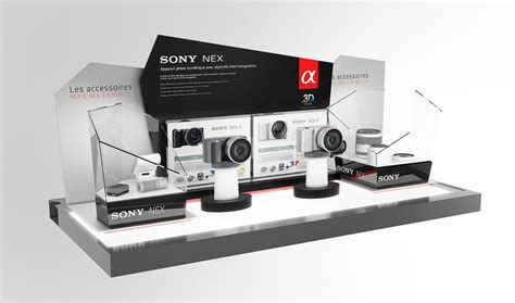 sony camera displays collection  behance design display counter display booth display