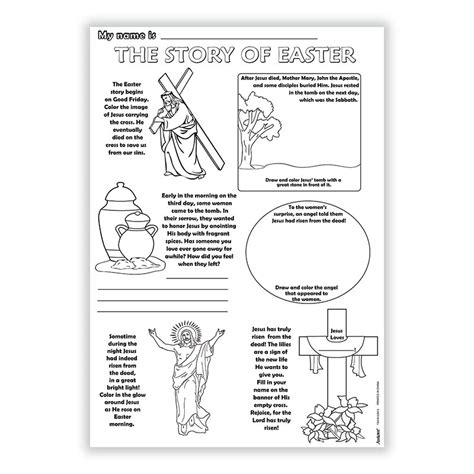 easter story printables printable word searches