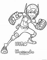 Coloring Hero Big Pages Printable Hiro Kids Print Hamada sketch template