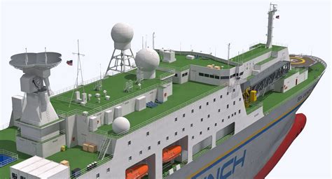 rocket launch command ship sea launch commander  model  ds cd fbx ma obj max