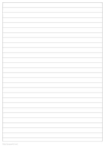 printable lined paper template   create  size linegrid
