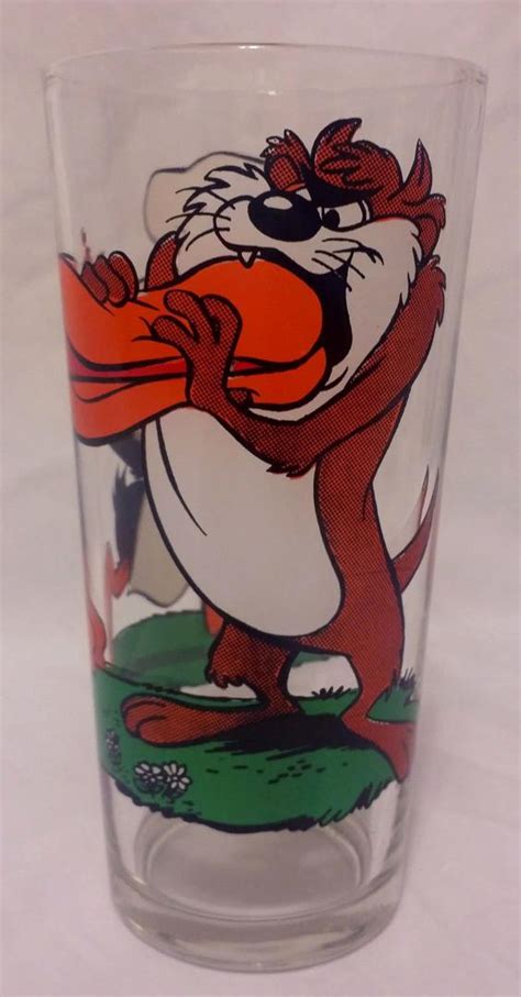 Vintage 1976 Looney Tunes Daffy Duck And Taz Pepsi Collector Series