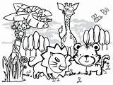 Zoo Coloring Animal Pages Animals Getcolorings Color Print sketch template