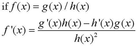 quotient rule calculus