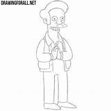 Simpsons Apu Draw sketch template