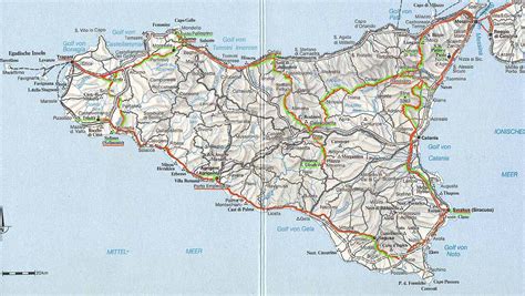 Sicily Map World Map