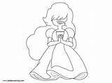 Steven Universe Coloring Sapphire Pages Kids Printable sketch template