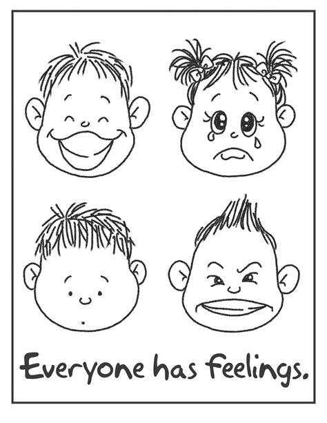 feelings coloring pages   gambrco