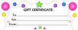 Pictures of Free Printable Gift Certificates
