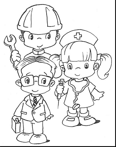 career day coloring pages  getdrawings