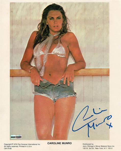Caroline Munro As Naomi 8 In X 10 In The Spy Who Loved Me Autograph Sm