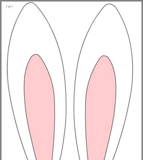 bunny ear template raisa template