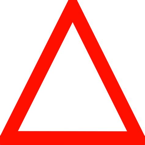 dark red triangle clip art  clkercom vector clip art