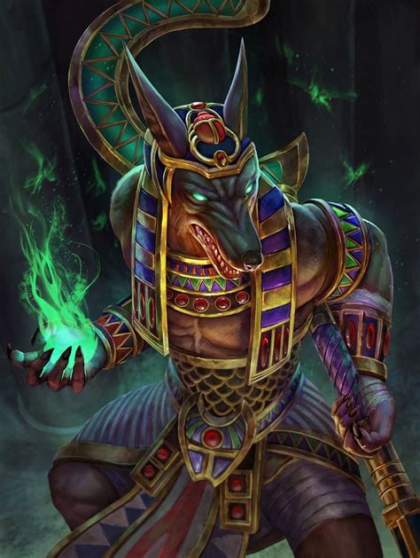 Anubis Golden Skin Concept Art Smite By Andy Timm