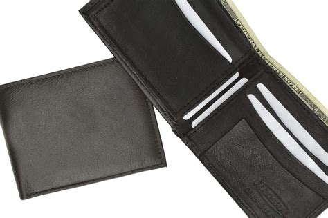 soft leather bifold mens wallet wremovable id  menswallet