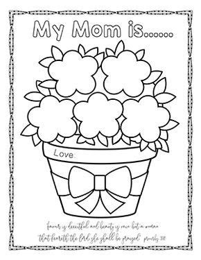 mothers day bible coloring pages mothers day coloring pages