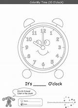 Time Learning Coloring Pages sketch template