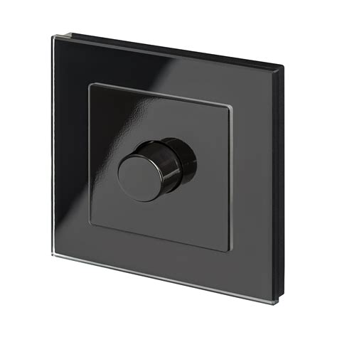 crystal pg rotary intelligent led dimmer switch gway black