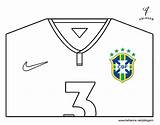 Shirt Brazil Cup Coloring Coloringcrew Fifa sketch template