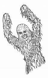 Chewbacca Angry Chewie Finn Bestcoloringpagesforkids Picturethemagic sketch template