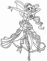 Coloring Pages Winx sketch template