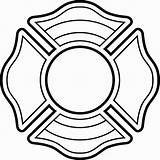 Maltese Fire Cross Firefighter Shield Fireman Coloring Badge Pages Template Decal Rescue Decals Clipart Department Clip Vinyl Transparent Cliparts Colouring sketch template
