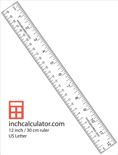 Ruler Printable 8 5 X 11 Printable Ruler Actual Size