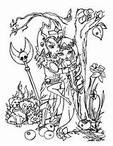 Persephone Hades Jadedragonne Dragonne Goddess Coloriages Underworld Demeter Colorier sketch template