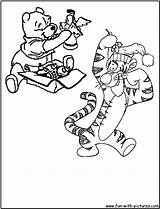 Coloring Tigger Christmas Pages Popular Coloringhome Comments sketch template