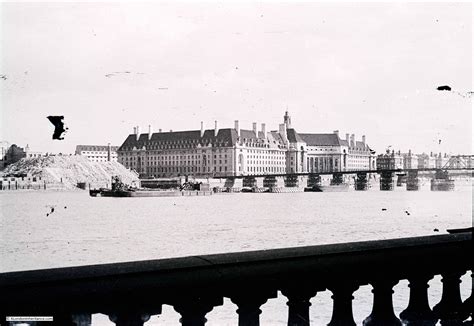 wartime temporary bridge  county hall  london inheritance