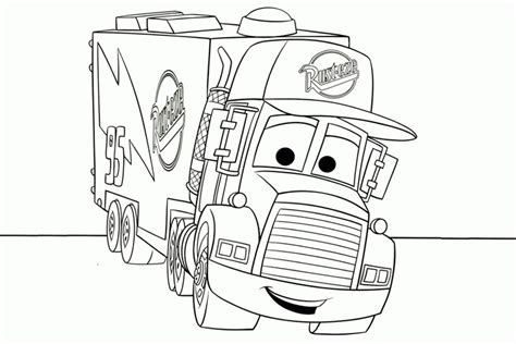disney cars coloring pages mack cars coloring home