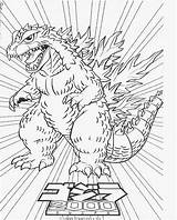 Coloring Godzilla Pages Printable Comments Adults sketch template