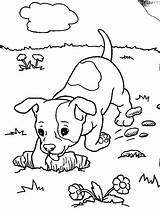 Coloring Pages Dog Puppy Realistic Boxer Baby Dogs Digging Kids Lab Animal Hole Print Funny Color Colouring Drawing Printable Getcolorings sketch template