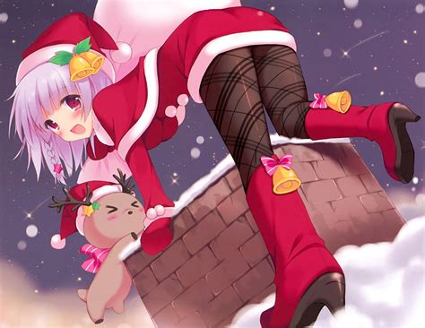 cute anime girls xmas  christmas wallpapers phi stars