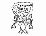 Spongebob Coloring Cheerful Pages Coloringcrew sketch template