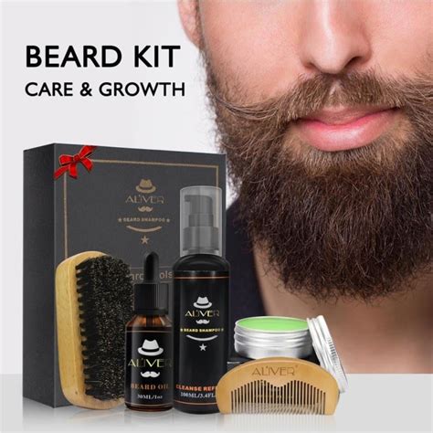 beard growth kit before and after