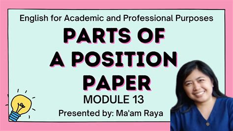 parts   position paperenglish  academic  professional