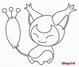 Coloring Delcatty sketch template