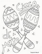 Mayo Cinco Maracas Southwestdanceacademy Onlinecoloringpages sketch template