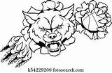 Basketball Wolf Clipart Mascot Breaking Background Fotosearch Wolves sketch template