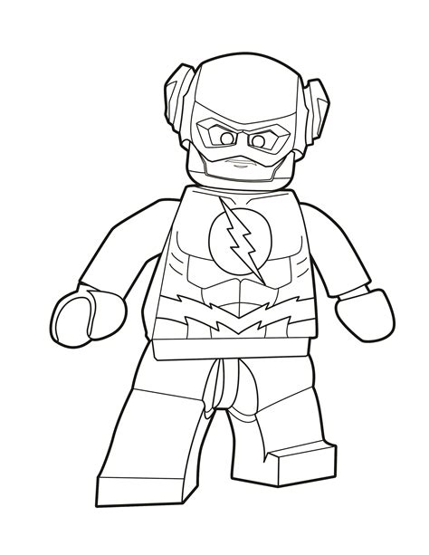 flash coloring pages lego  flash characters lego coloring page