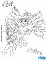 Coloring Sirenix Pages Winx Bloom Club Hellokids Transformation Daphne Template Choose Board Flower sketch template