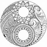 Yang Yin Coloring Pages Ying Mandala Mandalas Drawing Printable Adult Color Para Colorear Holy Zentangle Getcolorings Ink Other Creative Cow sketch template