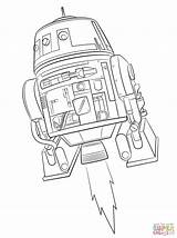 Rebels Chopper Droids sketch template