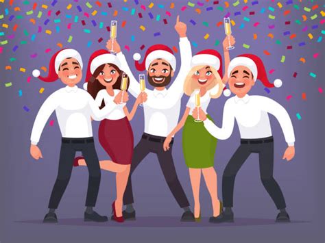Office Holiday Party Illustrations Royalty Free Vector