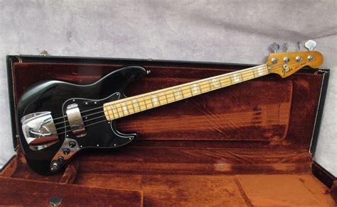 fender jazz 1976 black bass for sale andy baxter bass and guitars ltd